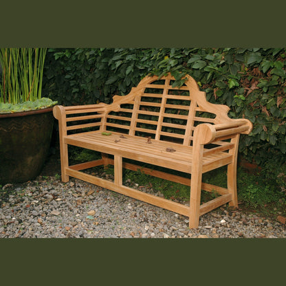 Marlborough 3-Seater Teak Wood Bench – Lutyens Design | BetterPatio // BetterPatio.com