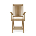 Tropico Folding Armchair - Set of 2 Teak Outdoor Folding Armchairs