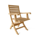 Andrew Folding Armchair - Set of 2 Teak Outdoor Folding Armchairs