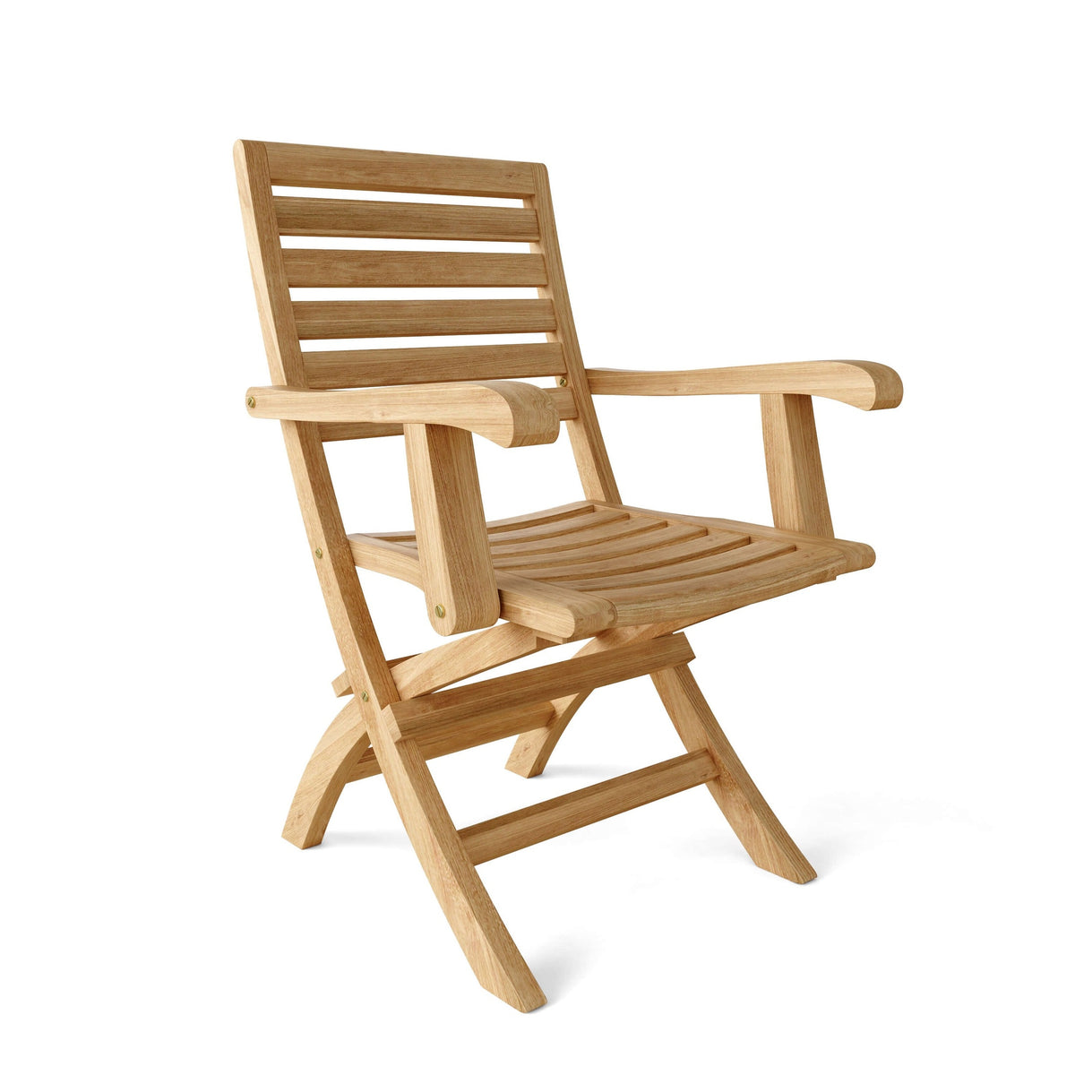 Wooden chair on a white background