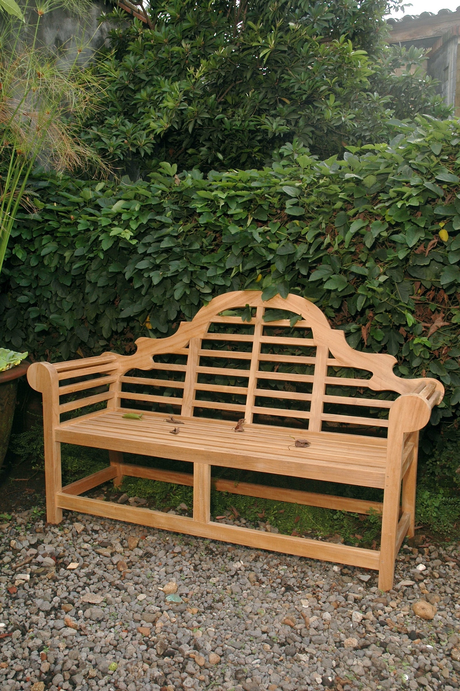 Marlborough 3-Seater Teak Wood Bench – Lutyens Design | BetterPatio // BetterPatio.com