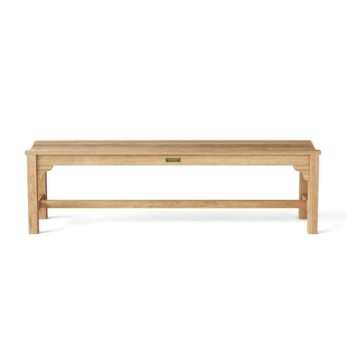Wooden bench on a white background