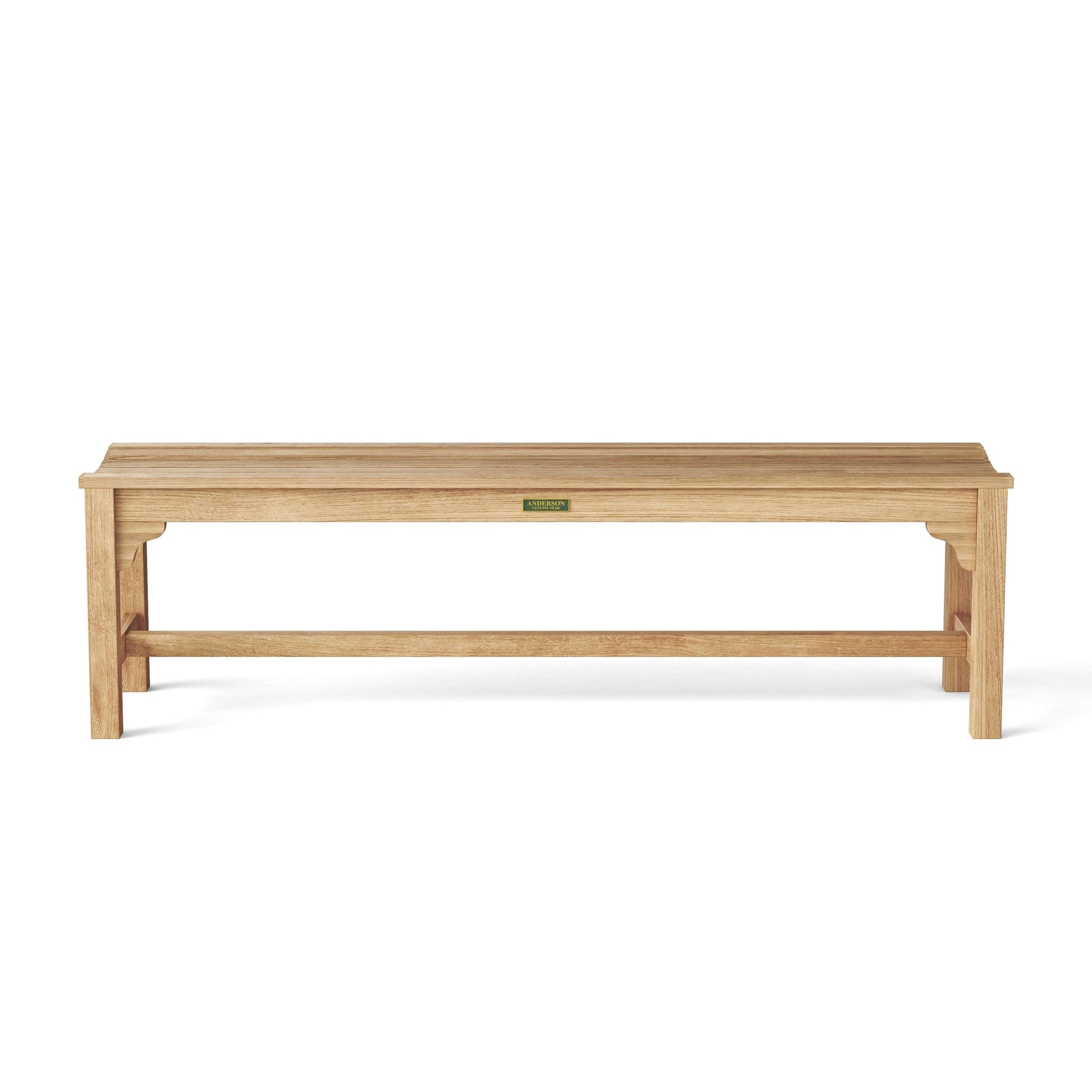 Wooden bench on a white background