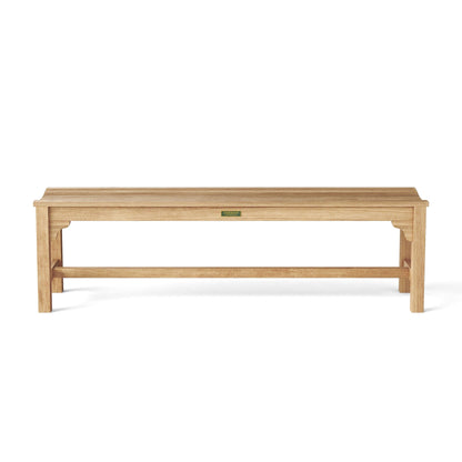 Wooden bench on a white background
