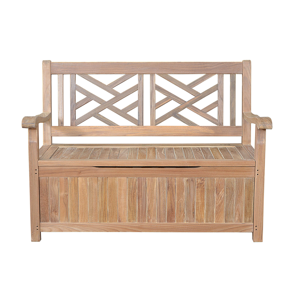 Del-Amo Teak Storage Bench – Outdoor Seating &amp; Storage | BetterPatio // BetterPatio.com