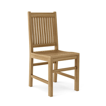 Wooden chair on a white background