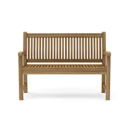 Sahara Teak Wood Outdoor Bench - 2-Seater & 3-Seater, Curve Back Design