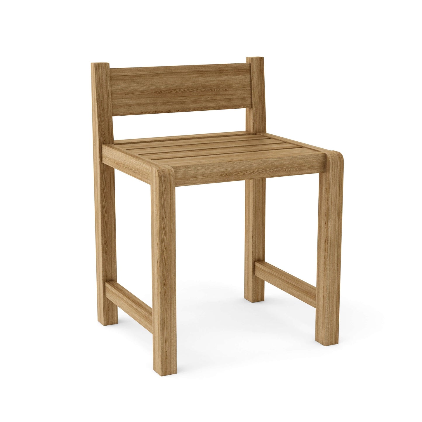 Wooden chair on a white background