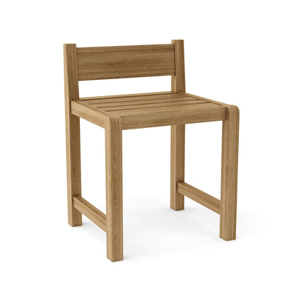 Wooden chair on a white background