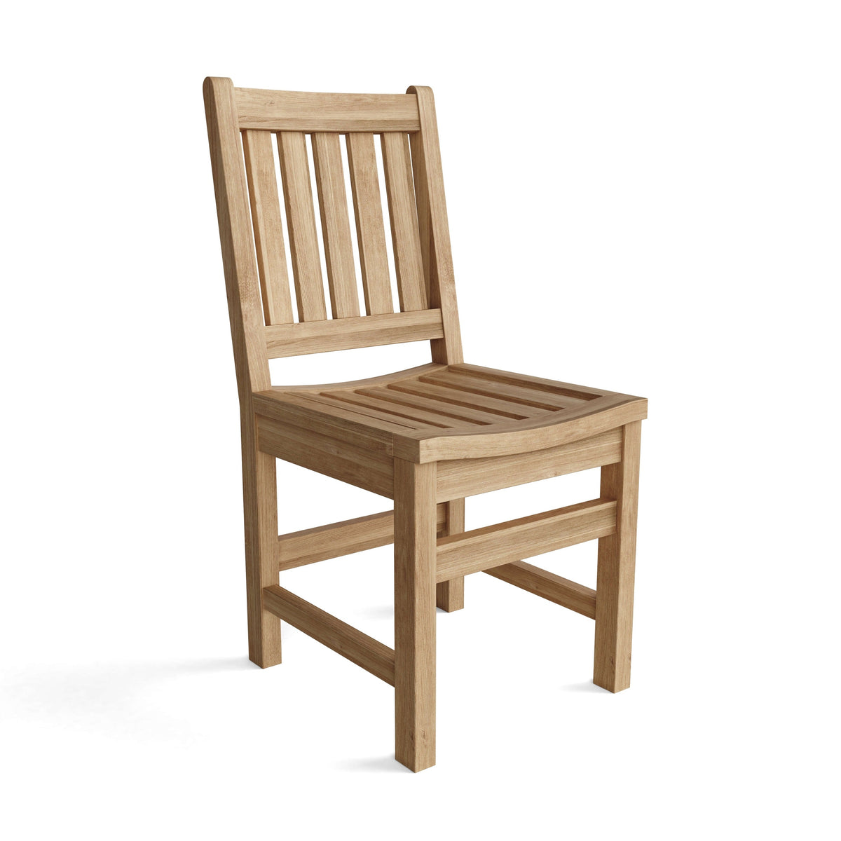 Wooden chair on a white background
