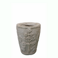 Amazon Round Planter - Cast Limestone Outdoor Planter