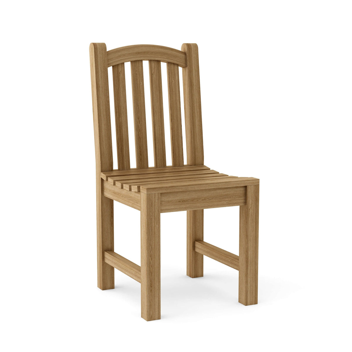 Wooden chair on a white background