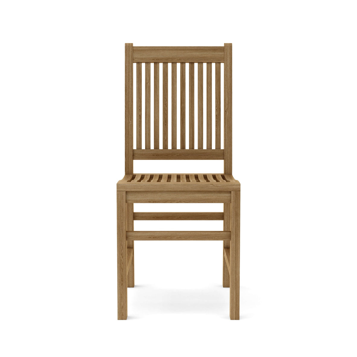 Wooden chair on a white background