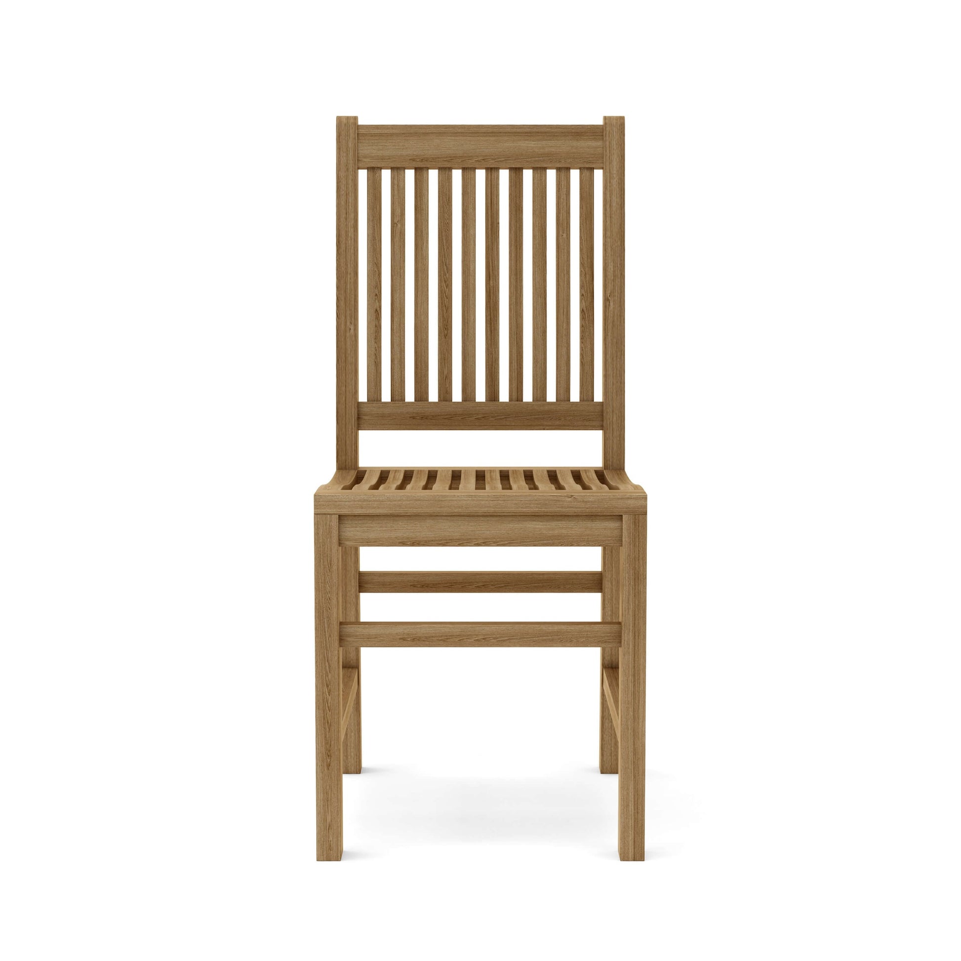 Wooden chair on a white background
