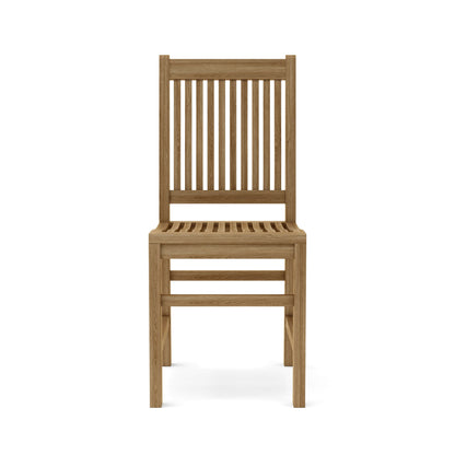 Wooden chair on a white background