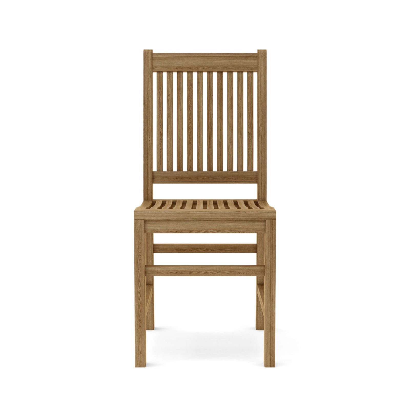 Wooden chair on a white background
