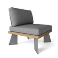 Oxford Platform 1-Seater – Teak & Aluminum Outdoor Chair