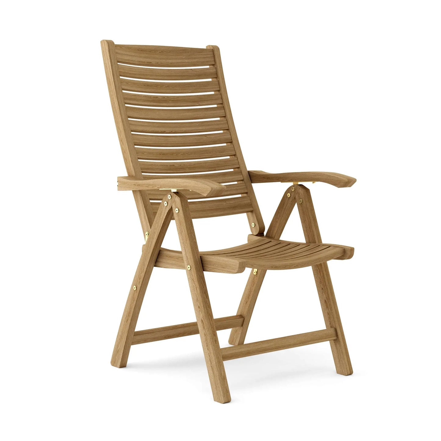 Anderson Teak Carina 5-Position Reclining Teak Armchair - highback recliner view 1