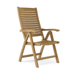 Carina 5-Position Highback Reclining Teak Armchair