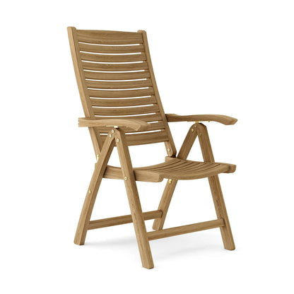 Anderson Teak Carina 5-Position Reclining Teak Armchair - highback recliner view 1