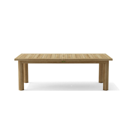 Wooden table on a white background