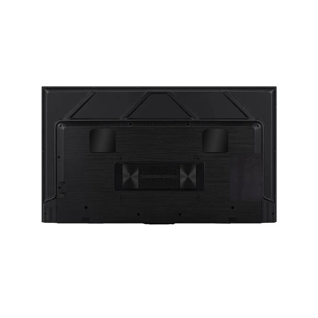 Black rectangular object with a textured surface on a white background