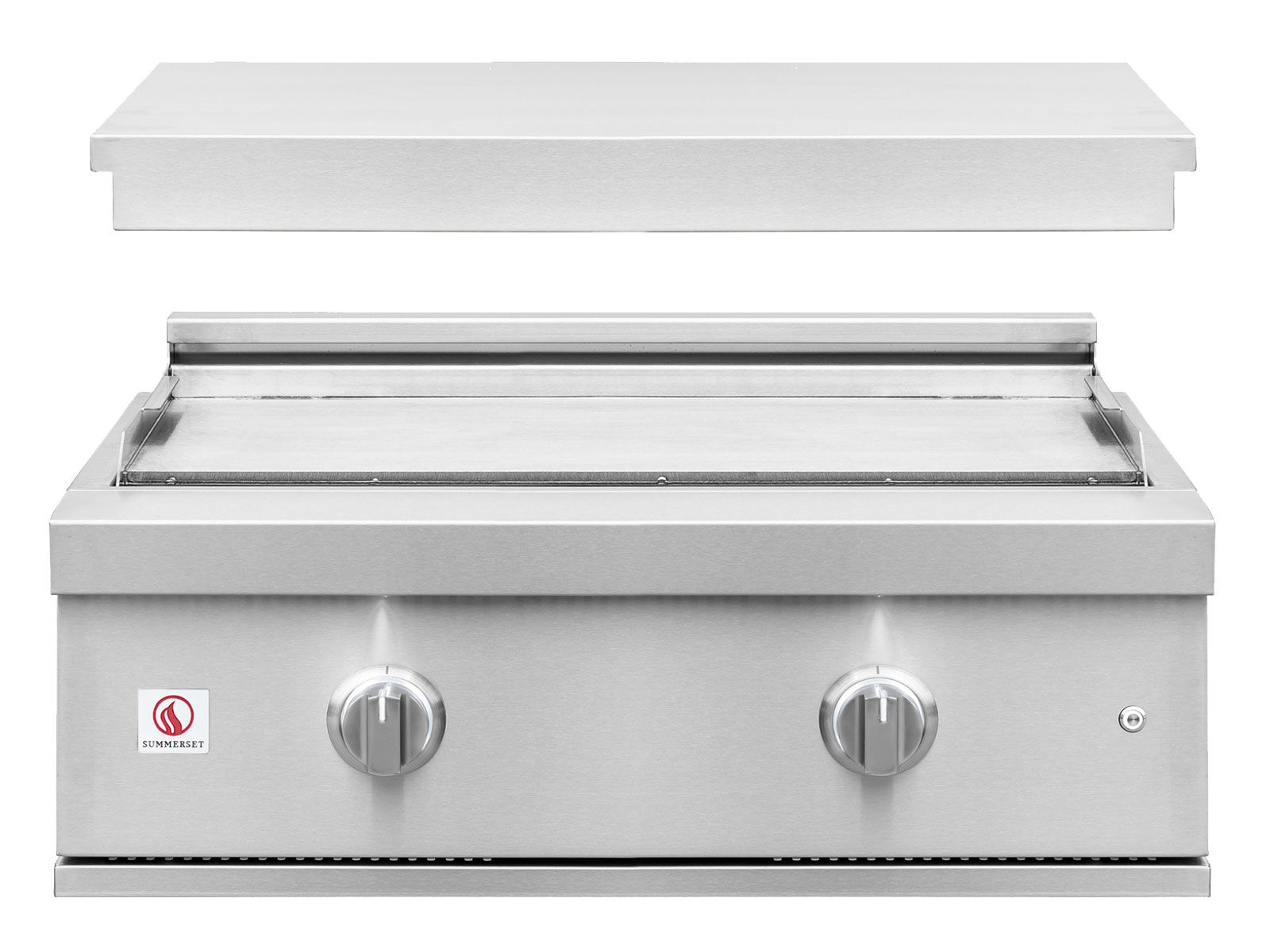Summerset Pro Series 30-Inch Built-In Stainless Steel Gas Griddle – Dual 18,000 BTU U-Tube Burners