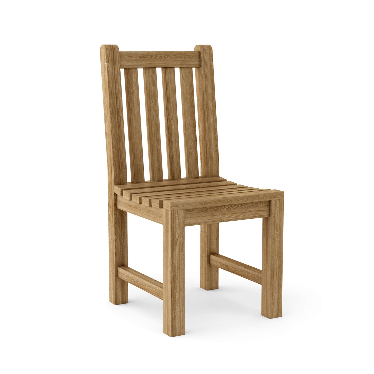 Wooden chair on a white background