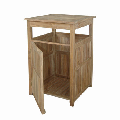 Cobana Large Trash Bin – Teak Outdoor Waste | BetterPatio // BetterPatio.com