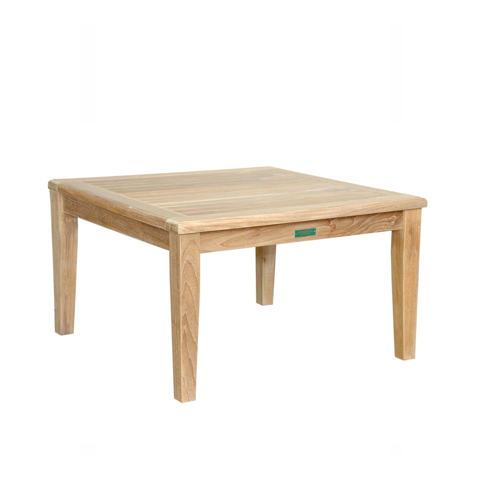 Wooden table on a white background