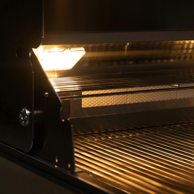 TrueFlame 32-Inch Built-In Gas Grill TF32 LED Rotisserie - cooking grate detail image 8