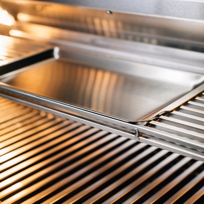 TrueFlame 32-Inch Built-In Gas Grill TF32 LED Rotisserie - LED panel close-up image 4