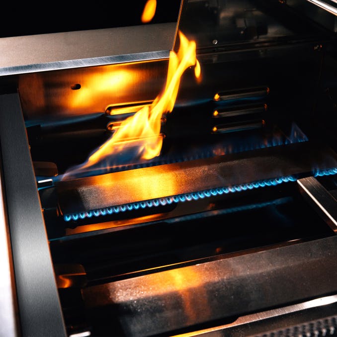 TrueFlame 32-Inch Built-In Gas Grill TF32 LED Rotisserie - front view image 1