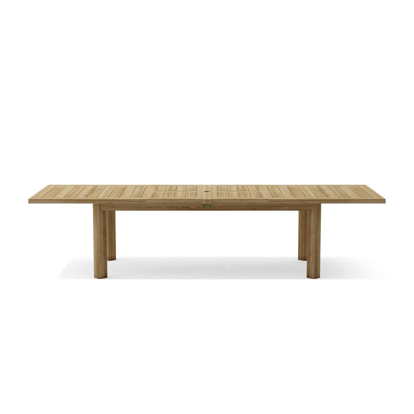 Wooden table on a white background