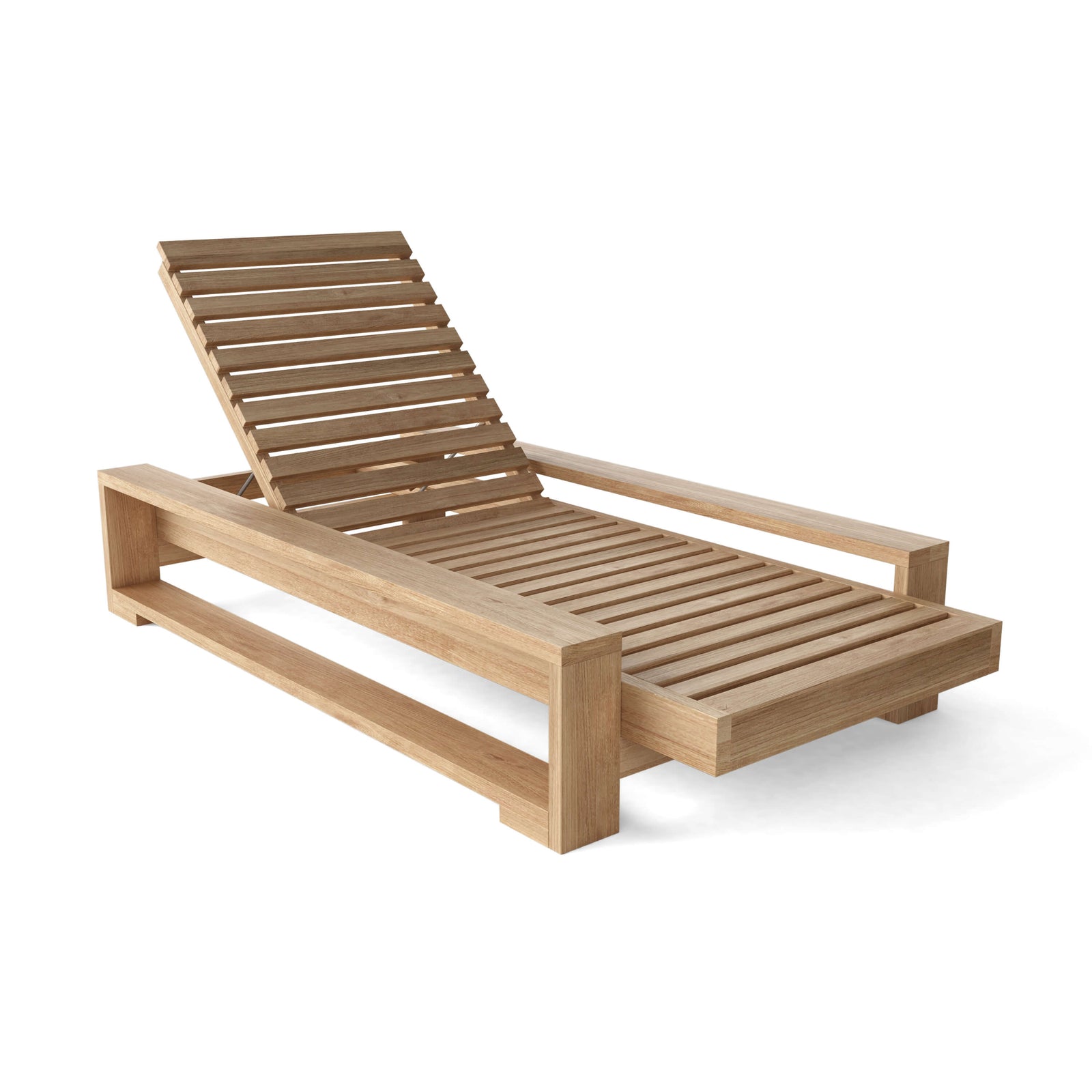 Capistrano Teak Sun Lounger | BetterPatio // BetterPatio.com