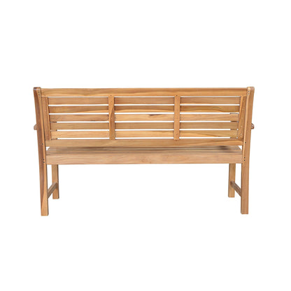 Wooden bench on a white background