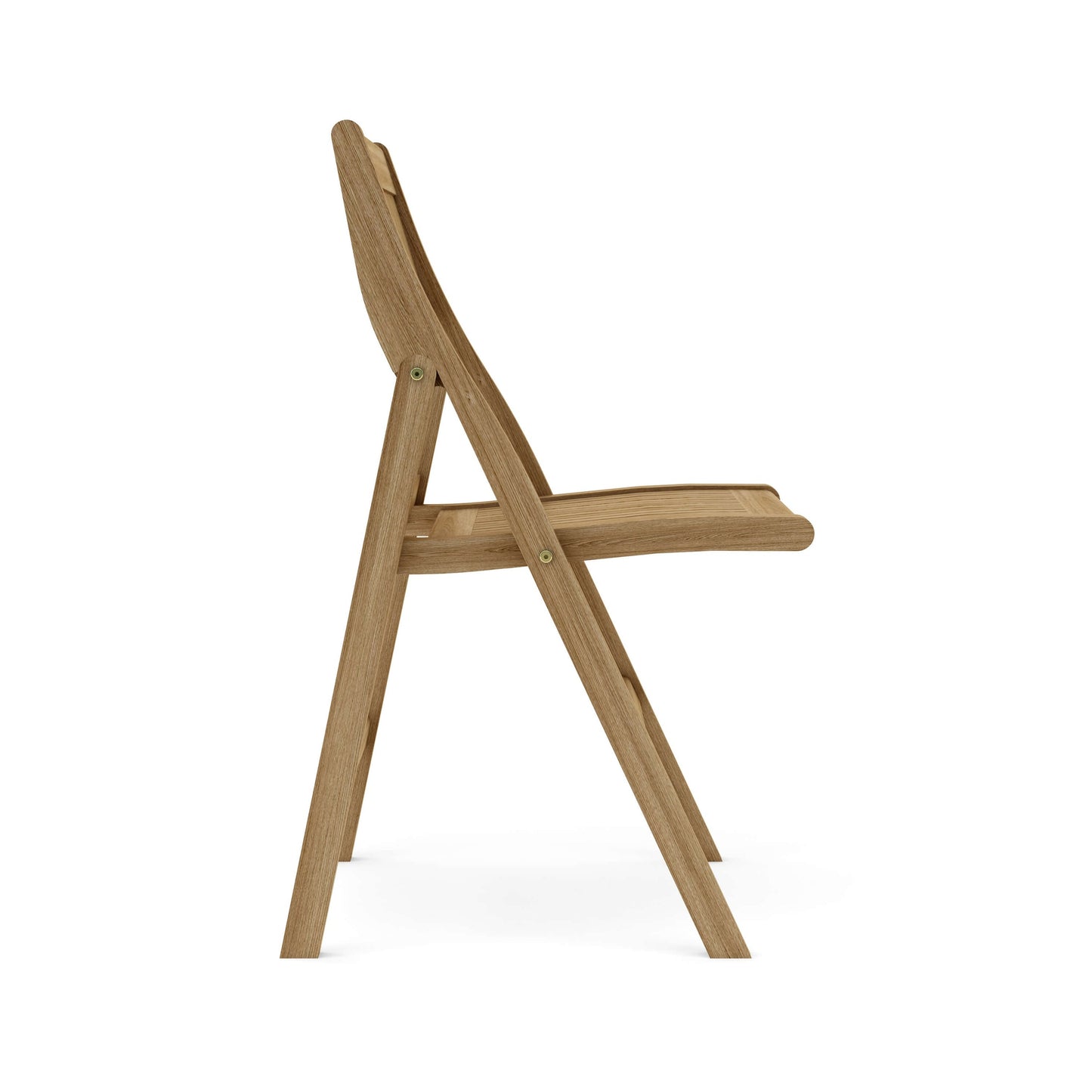Wooden folding chair on a white background