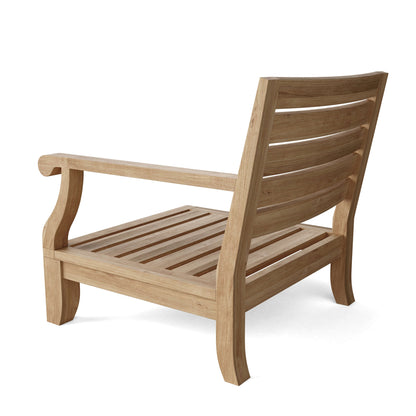 Wooden chair on a white background