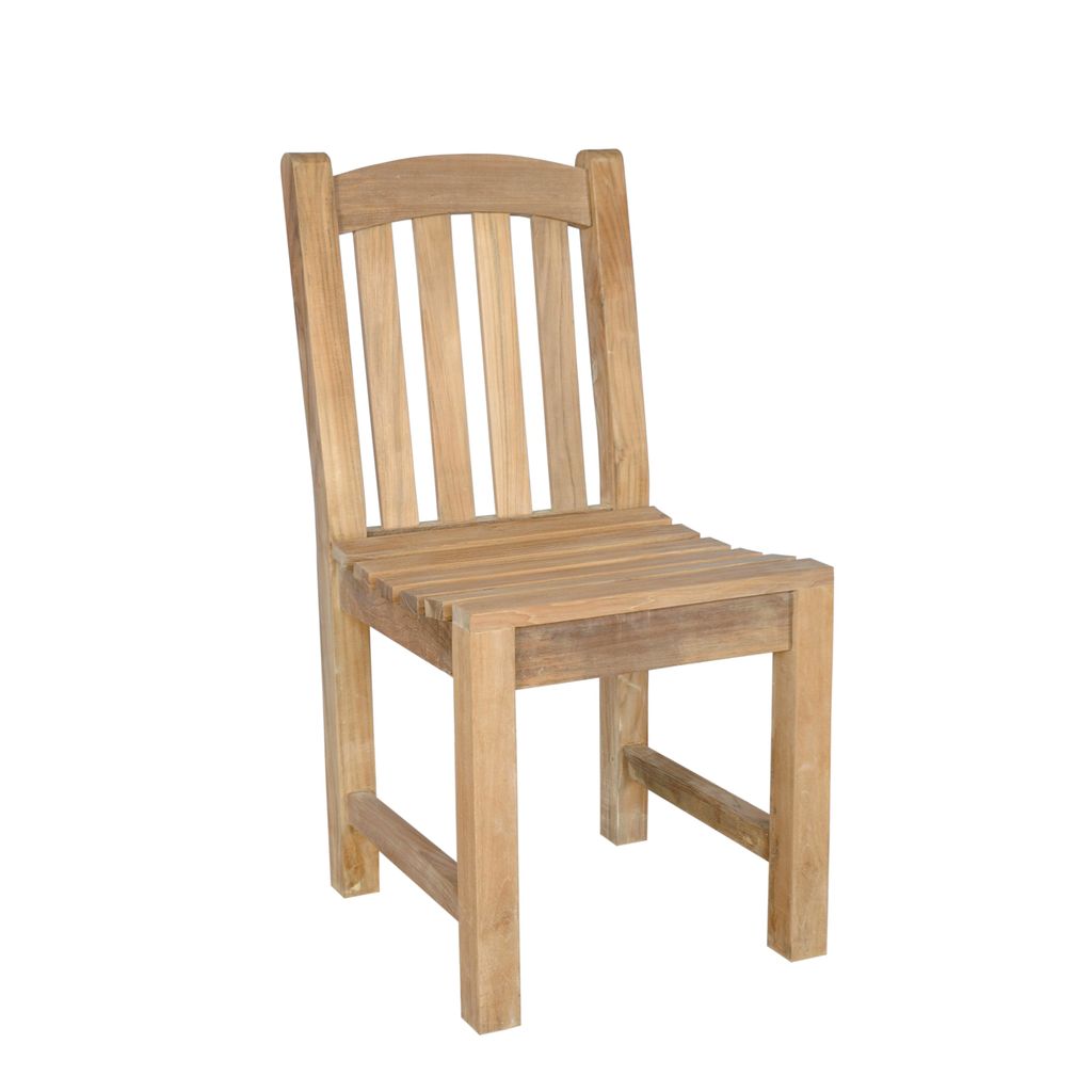 Wooden chair on a white background