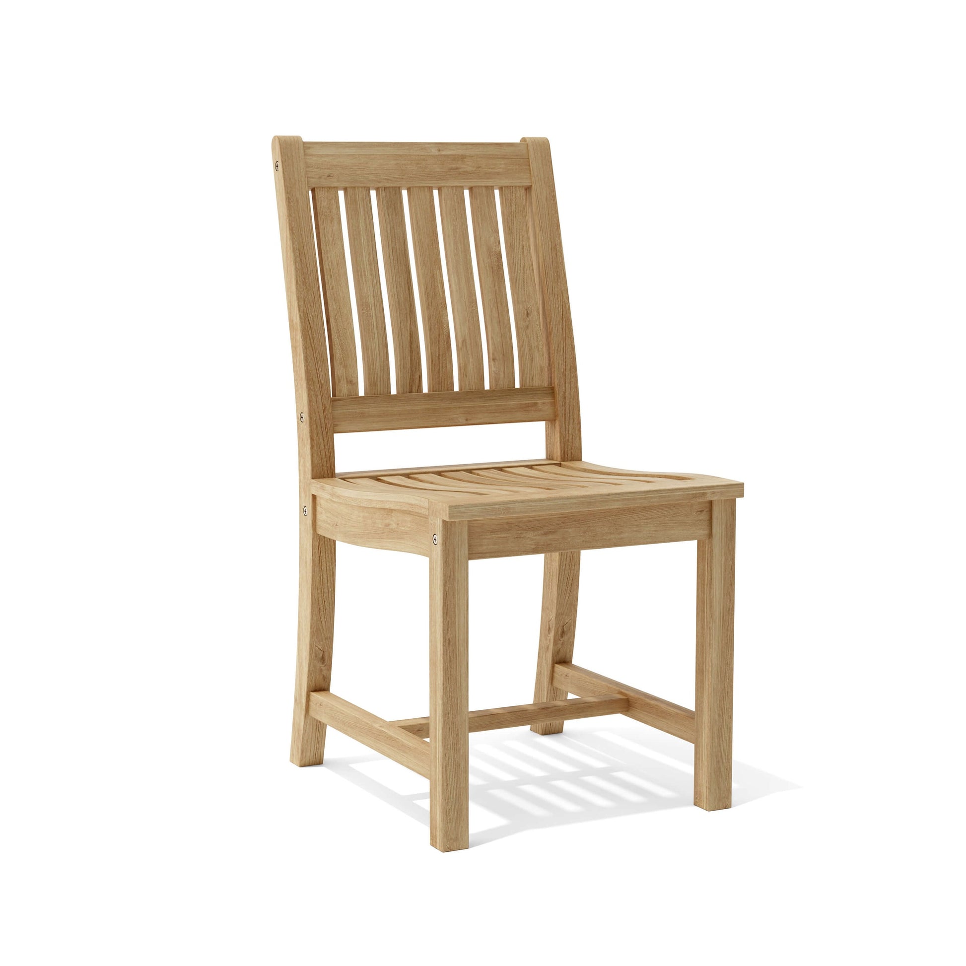 Wooden chair on a white background