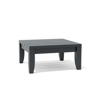 Gray square coffee table on a white background