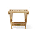 Katana Folding Teak Foot Stool - Outdoor Versatile Seating