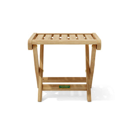 Katana Folding Teak Foot Stool - Outdoor Versatile Seating