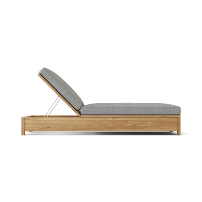 Madera Teak Sun Lounger with Sunbrella Cushions | BetterPatio // BetterPatio.com