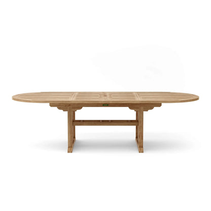 Wooden outdoor table on a white background