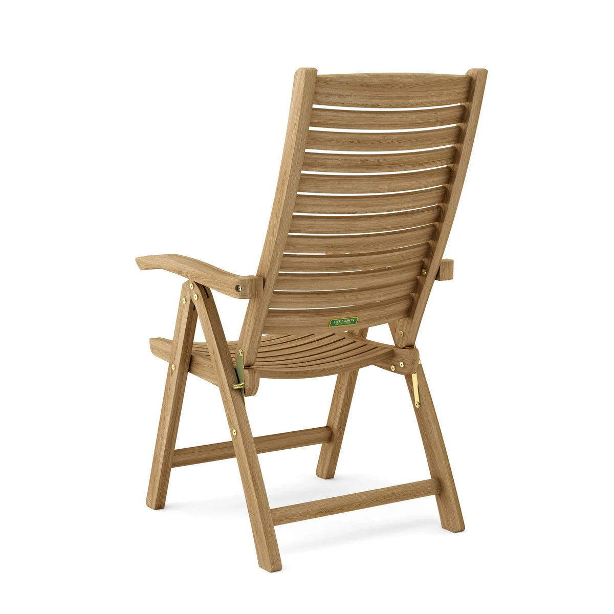 Anderson Teak Carina 5-Position Reclining Teak Armchair - adjustable back view 4