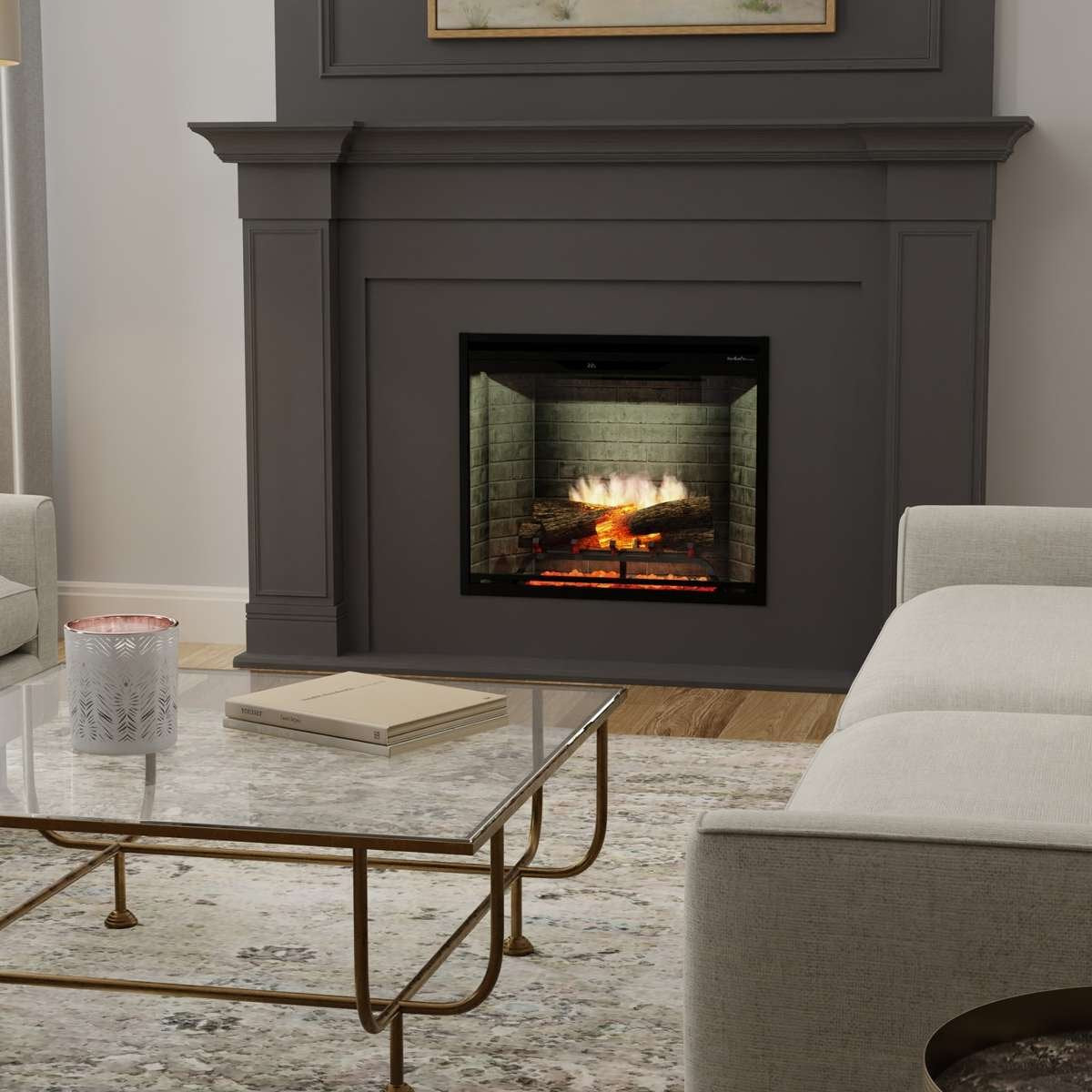 Revillusion Neutral Brick in living room setting