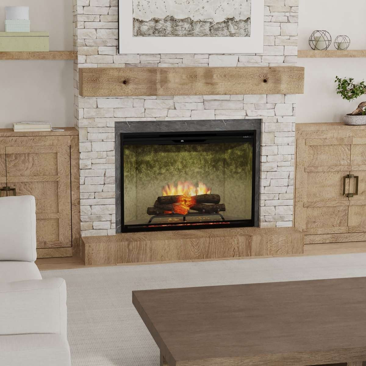 Revillusion Weathered Concrete in living room setting