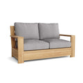 Madera Teak Deep Seating Loveseat with Sunbrella Cushions