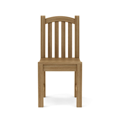 Wooden chair on a white background